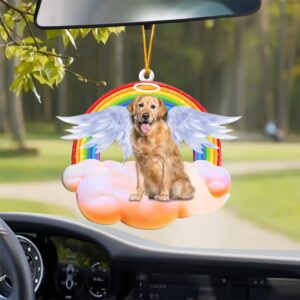 Golden Retriever With Angel Wings Memorial Ornament,&hellip;