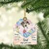 Great-Dane Free Kiss Christmas Ornament, Christmas Ornament, Dog Ornament, Xmas Dog Ornaments
