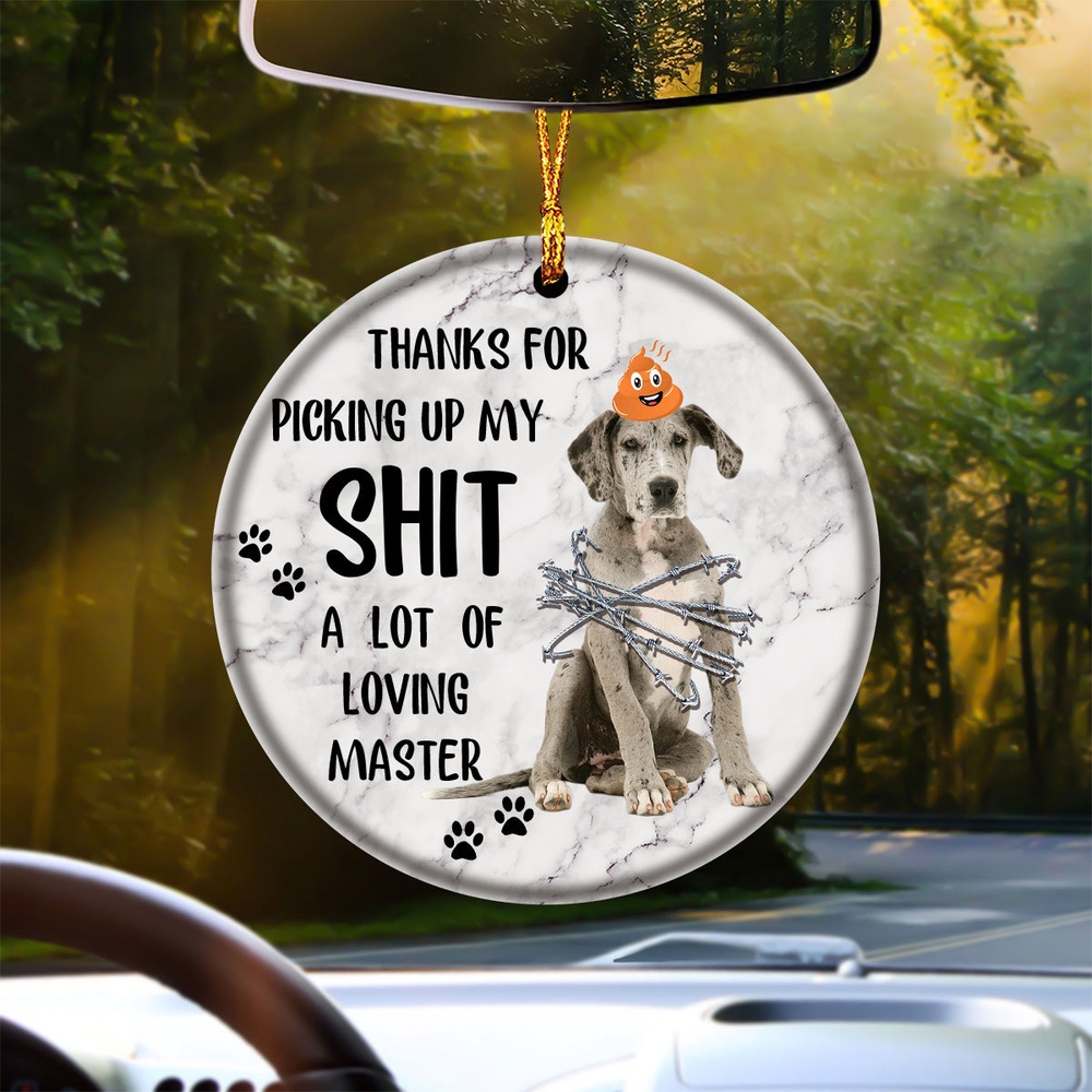Great Dane A Lot Of Loving Master Ornament, Christmas Ornament, Dog Ornament, Xmas Dog Ornaments