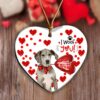 Great Dane Red Heart Balloon Ornament, Christmas Ornament, Dog Ornament, Xmas Dog Ornaments Great Dane Red Heart Balloon Ornament, Christmas Ornament, Dog Ornament, Xmas Dog Ornaments