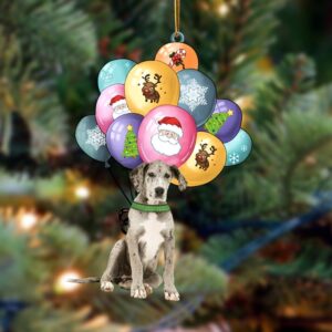 Great Dane With Balloons Christmas Ornament, Christmas&hellip;
