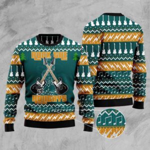 Guitar Rock The Holiday Ugly Christmas Sweater,&hellip;