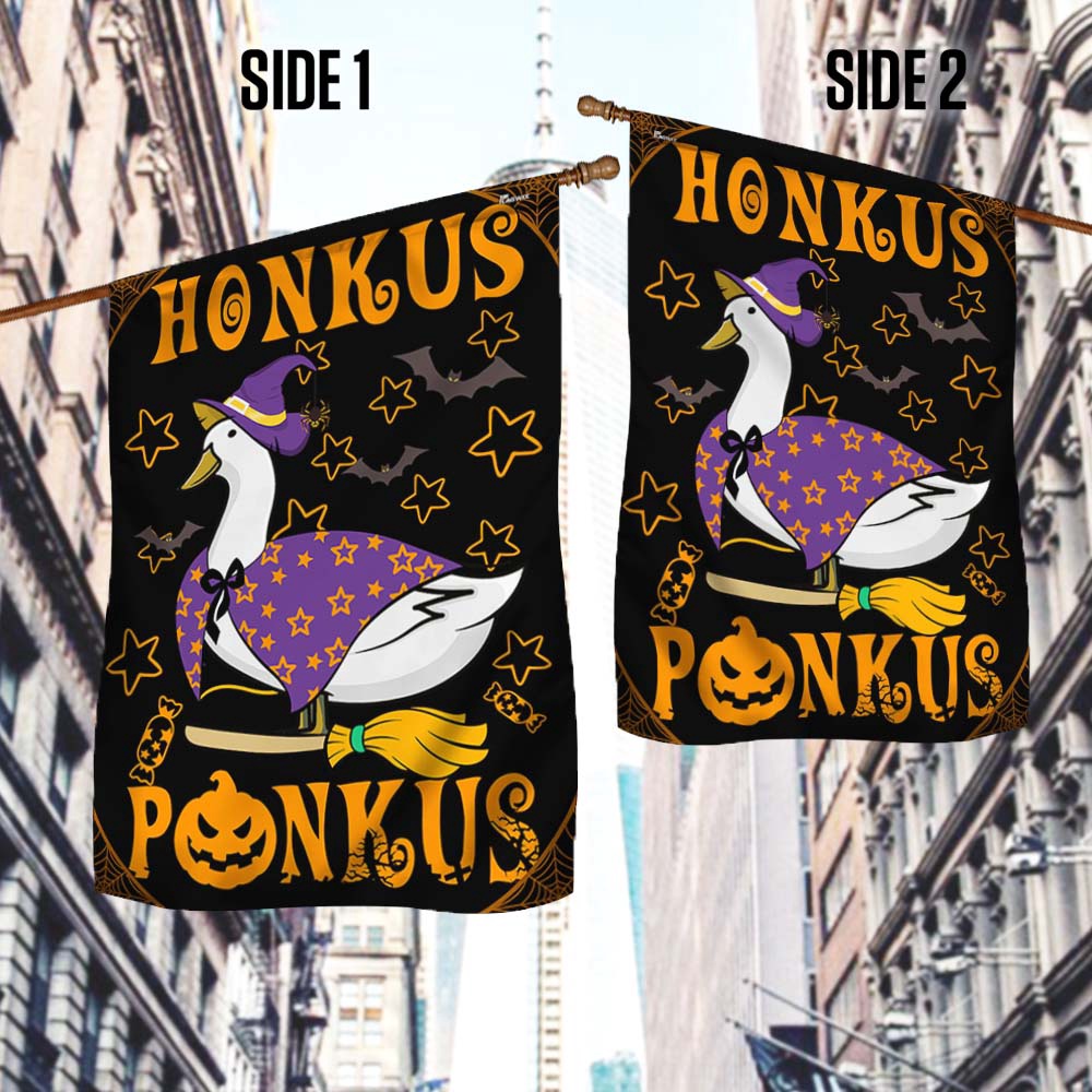Halloween Honkus Ponkus Witch Duck Flag, Halloween Flag, Halloween Garden Flags, Halloween House Flags