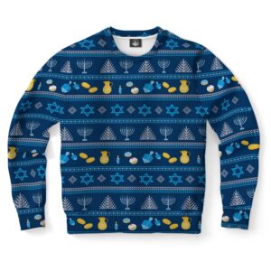 Hanukkah Pattern Ugly Christmas Sweater, Christmas Sweater,&hellip;