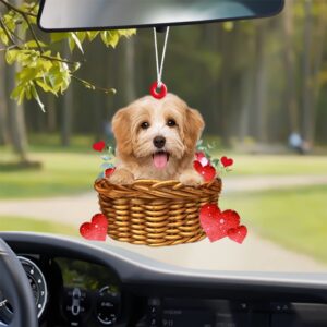 Havanese With Rose & Heart Ornament, Christmas&hellip;