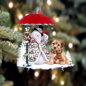 Havanese With Snowman Ornament, Christmas Ornament, Dog&hellip;