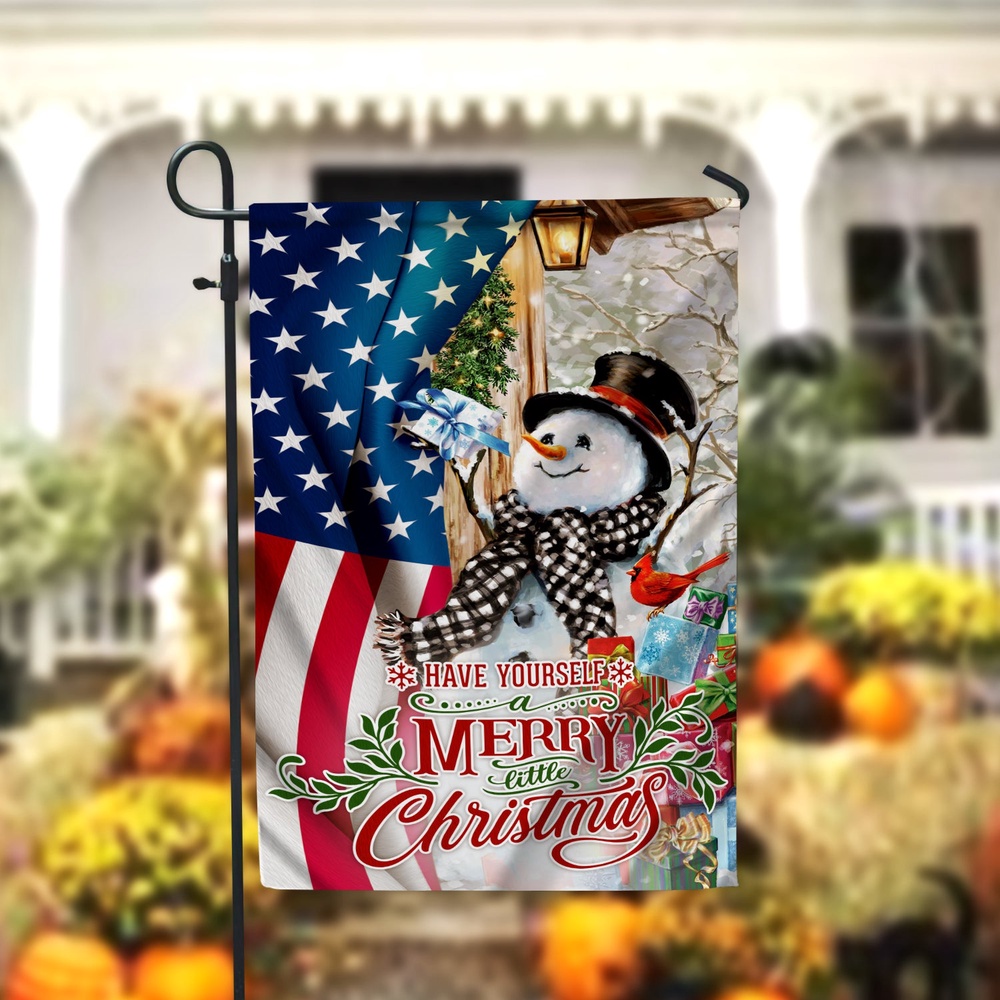 Have Yourself A Merry Little Christmas Garden FlagXmas, Garden Flags, Outdoor Xmas Flags, Christmas Flag Outdoor