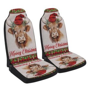 Highland Cow Fluffy Cow Christmas Seat Cover&hellip;