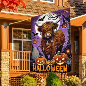 Highland Cow Halloween Flag, Halloween Flag, Halloween&hellip;