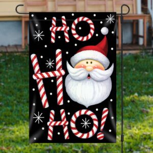 Hoho Santa Claus Black Snowy Christmas Garden&hellip;