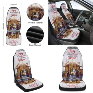 Holy Family Nativity of Jesus Christmas Jesus Is The Reason For The Season Seat Cover Cars Christmas Car Seat Cover Car Seat Cover 2 jfxcck.jpg