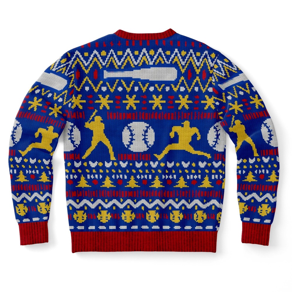 Home Run Baseball Uniform Ugly Christmas Sweater, Christmas Sweater, Ugly Sweater, Funny Xmas Sweaters