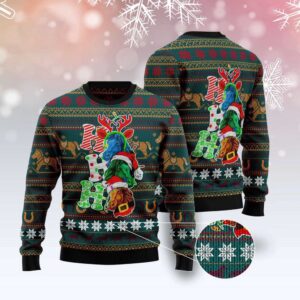 Horse Ho Ho Ho Ugly Christmas Sweater,&hellip;