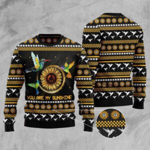 Hummingbird Sunflower Ugly Christmas Sweater, Christmas Sweater,&hellip;