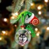 Husky-Dogs give gifts Hanging Ornament, Christmas Ornament, Dog Ornament, Xmas Dog Ornaments
