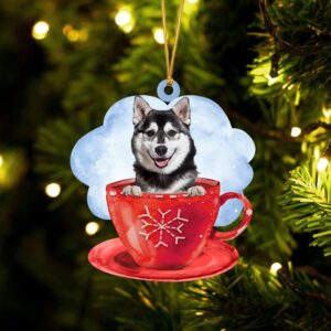 Husky On The Cup Christmas Ornament, Christmas&hellip;