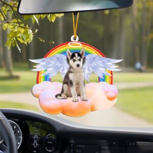 Husky With Angel Wings Memorial Ornament, Christmas&hellip;