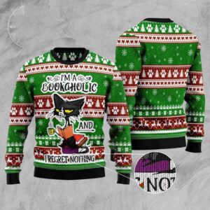 I’M A Bookaholic Ugly Christmas Sweater, Christmas&hellip;