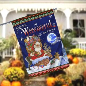 It s The Most Wonderful Time Of The Year Garden FlagXmas Garden Flags Outdoor Xmas Flags Christmas Flag Outdoor 2 nkxmrd.jpg