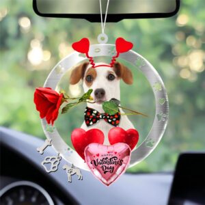 Jack Russell Terrier With Rose & Heart&hellip;