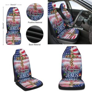 Jesus Christ Christmas Is All About Jesus Seat Cover Cars Christmas Car Seat Cover Car Seat Cover 2 qybroh.jpg