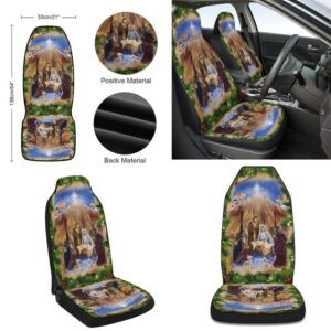 Jesus Christmas Nativity Scene Jesus Is Born Christianity Seat Cover Cars Christmas Car Seat Cover Car Seat Cover 2 s6ucxa.jpg