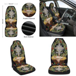 Jesus Is Born For Unto Us A Child Is Born Jesus Christmas Seat Cover Cars Christmas Car Seat Cover Car Seat Cover 2 t954um.jpg