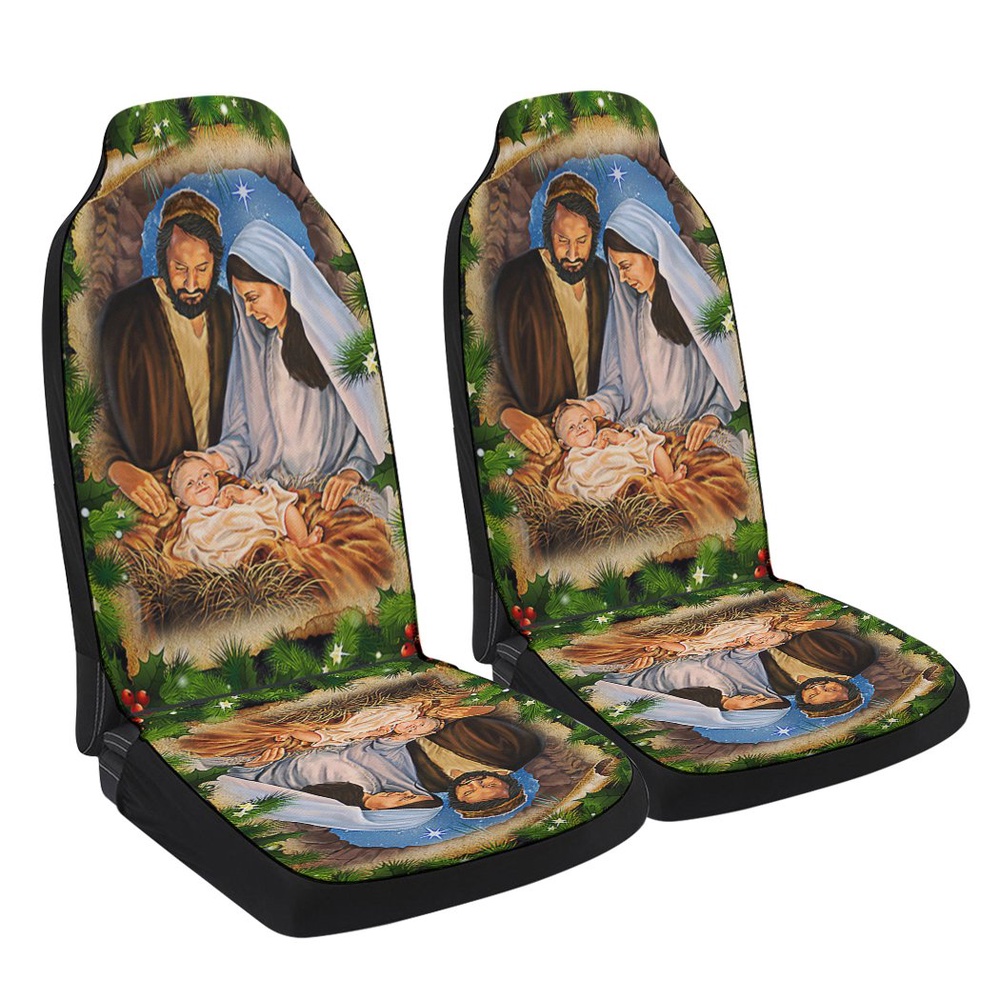 Jesus Is The Reason Christmas Jesus Is Born Nativity Of Jesus Seat Cover Cars, Christmas Car Seat Cover, Car Seat Cover