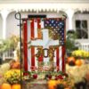 Joy To The World Light Leaves Christmas Garden FlagXmas, Garden Flags, Outdoor Xmas Flags, Christmas Flag Outdoor