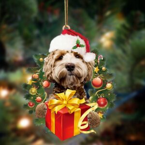 Labradoodle-Dogs give gifts Hanging Ornament, Christmas Ornament,&hellip;
