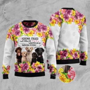 Labrador Retriever Personal Stalker Ugly Christmas Sweater,&hellip;