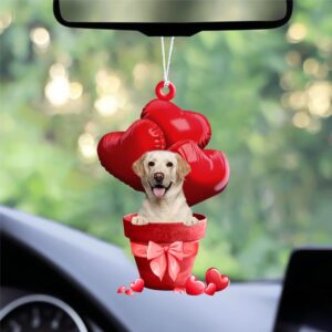 Labrador Retriever Red Heart Balloon Ornament, Christmas&hellip;
