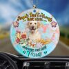 Labrador Retriever With Balloons Christmas Ornament, Christmas Ornament, Dog Ornament, Xmas Dog Ornaments