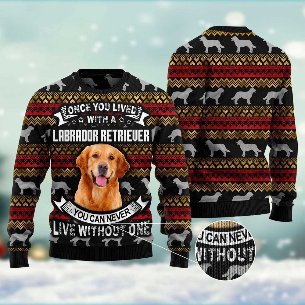 Labrador Retriever Ugly Christmas Sweater, Dog Ugly Christmas Sweater, Ugly Dog Sweaters