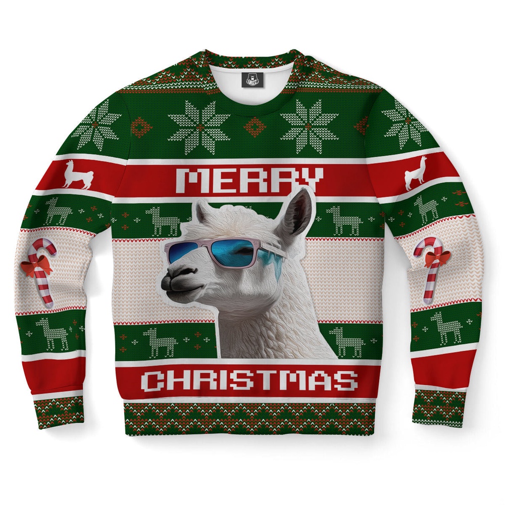 Llama Ugly Christmas Sweater, Christmas Sweater, Ugly Sweater, Funny Xmas Sweaters