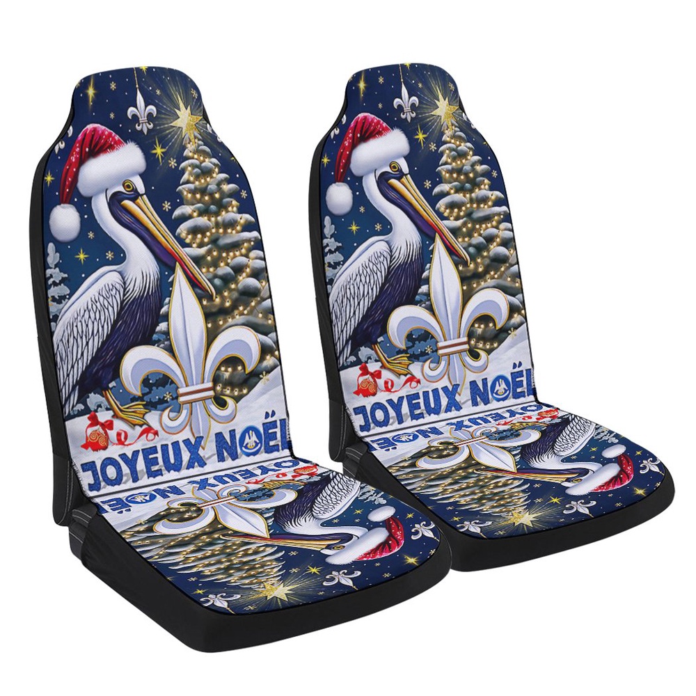 Louisiana Christmas Cajun Christmas Joyeux Noel Seat Cover Cars, Christmas Car Seat Cover, Car Seat Cover