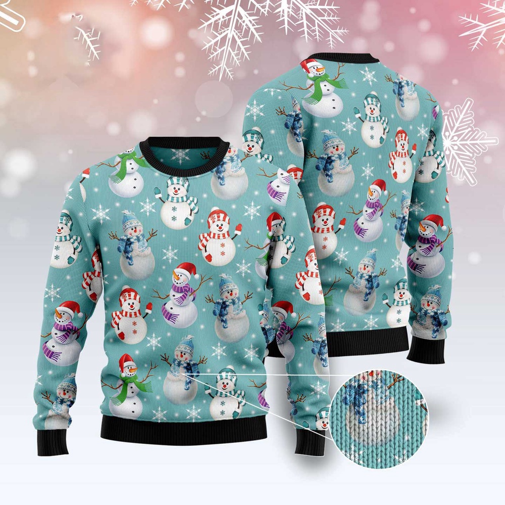 Love Snowman Ugly Christmas Sweater, Christmas Sweater, Ugly Sweater, Funny Xmas Sweaters