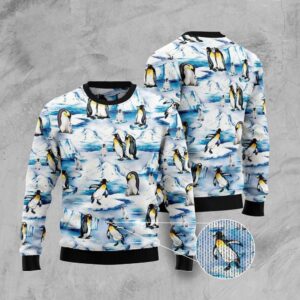 Lovely Penguin North Pole Ugly Christmas Sweater,&hellip;
