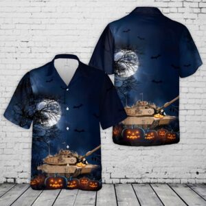 M1 Abrams Tank Halloween Hawaiian Shirt, Halloween&hellip;