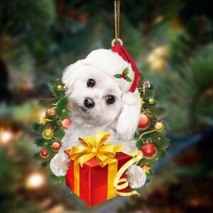 Maltese-Dogs give gifts Hanging Ornament, Christmas Ornament,&hellip;