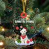 Maltese A Lot Of Loving Master Ornament, Christmas Ornament, Dog Ornament, Xmas Dog Ornaments