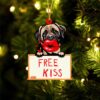 Mastiff-Crewneck Christmas Ornament, Christmas Ornament, Dog Ornament, Xmas Dog Ornaments