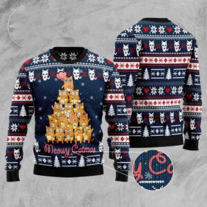 Meowy Catmas Ugly Christmas Sweater, Christmas Cat&hellip;