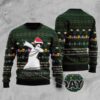 Merry Christmas Golden Retriever And Snowman Ugly Christmas Sweater, Christmas Sweater, Ugly Sweater, Funny Xmas Sweaters