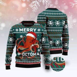 Merry Octomas Ugly Christmas Sweater, Christmas Sweater,&hellip;