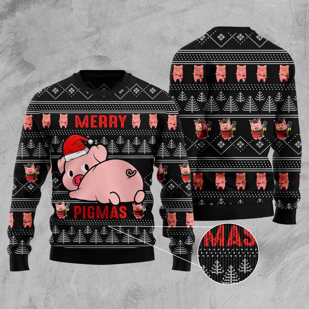 Merry Pigmas Ugly Christmas Sweater, Christmas Sweater, Ugly Sweater, Funny Xmas Sweaters Merry Pigmas Ugly Christmas Sweater, Christmas Sweater, Ugly Sweater, Funny Xmas Sweaters