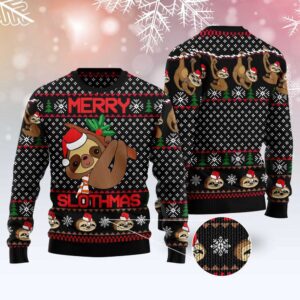 Merry Slothmas Ugly Christmas Sweater, Christmas Sweater,&hellip;