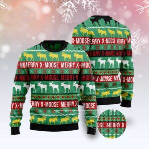 Merry X-Moose Ugly Christmas Sweater, Christmas Sweater,&hellip;