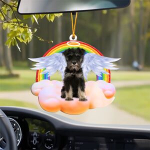 Miniature Schnauzer With Angel Wings Memorial Ornament,&hellip;