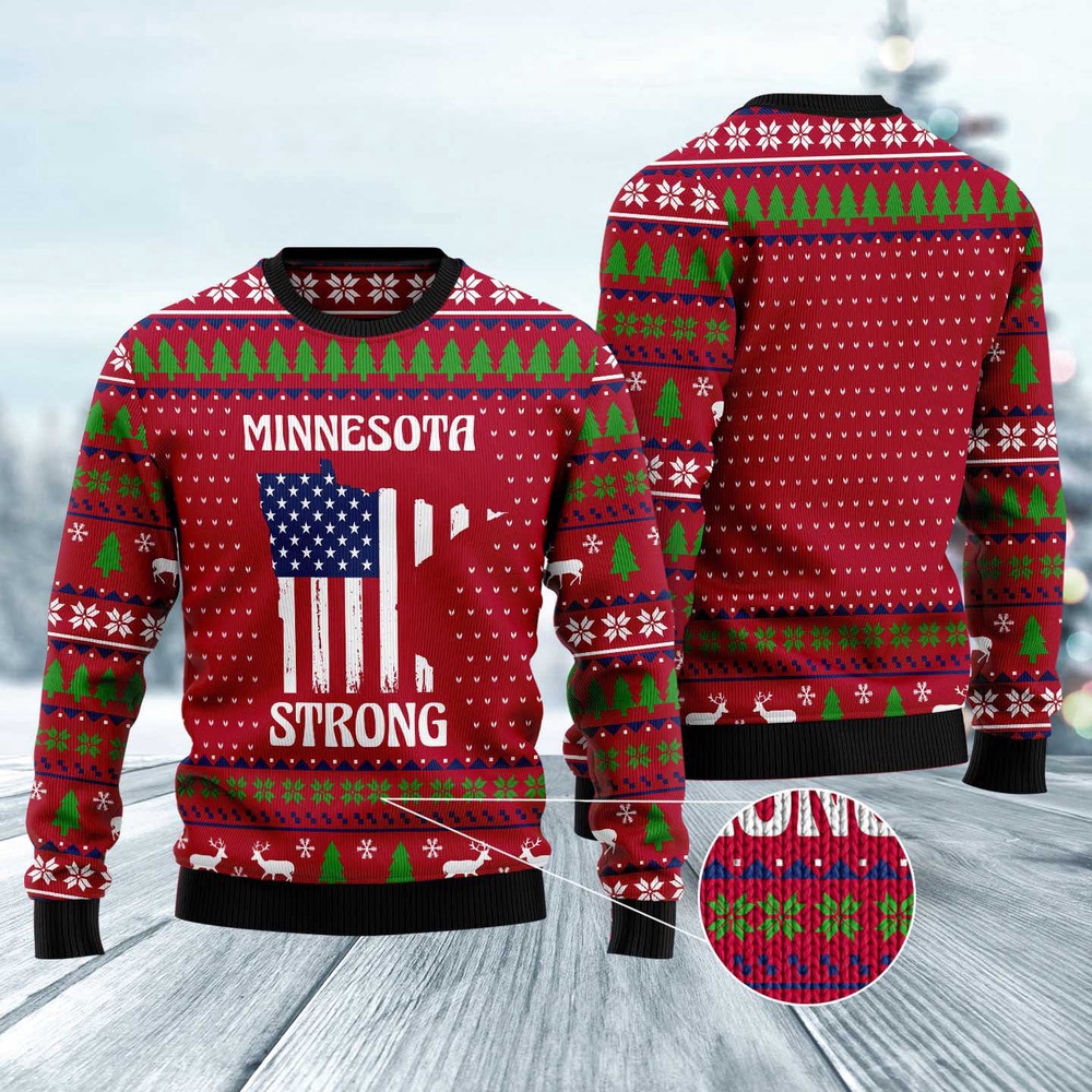 Minnesota Strong Ugly Christmas Sweater, Christmas Sweater, Ugly Sweater, Funny Xmas Sweaters Minnesota Strong Ugly Christmas Sweater, Christmas Sweater, Ugly Sweater, Funny Xmas Sweaters